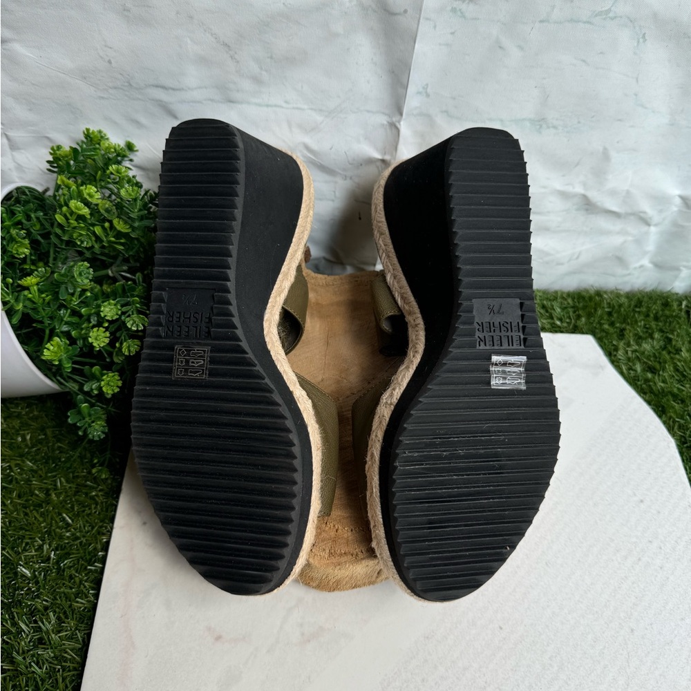 EILEEN FISHER Espadrille wedge Sandals size 7.5 women - Picture 9 of 11